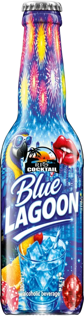 RIO Blue Lagoon 330 ml bottle